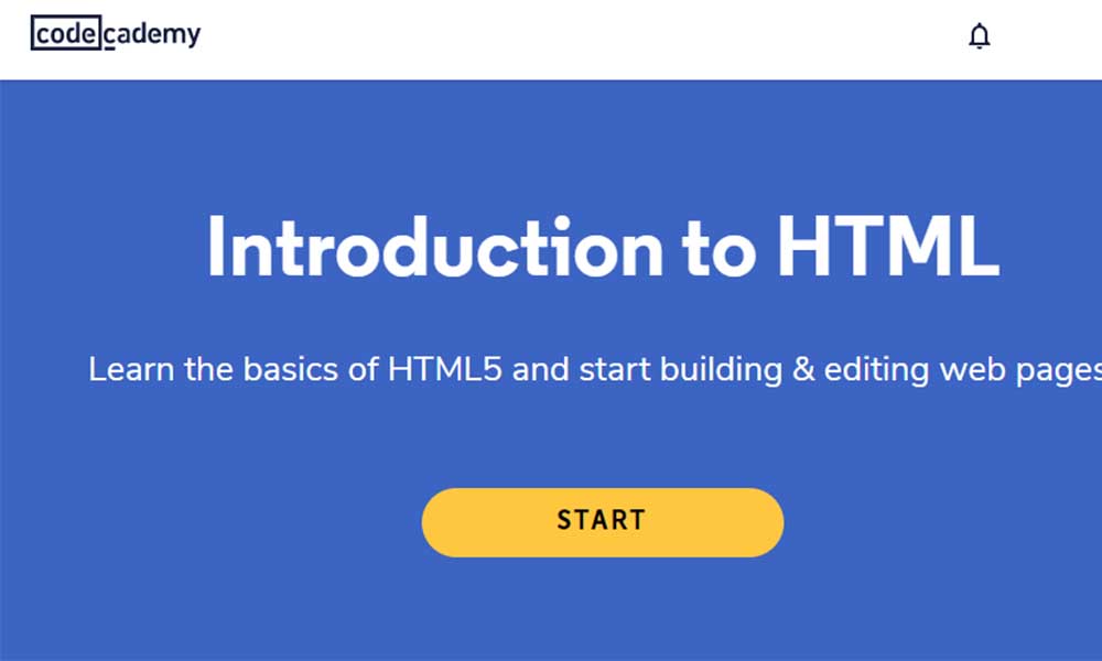 Khóa học Basic HTML của Codecademy