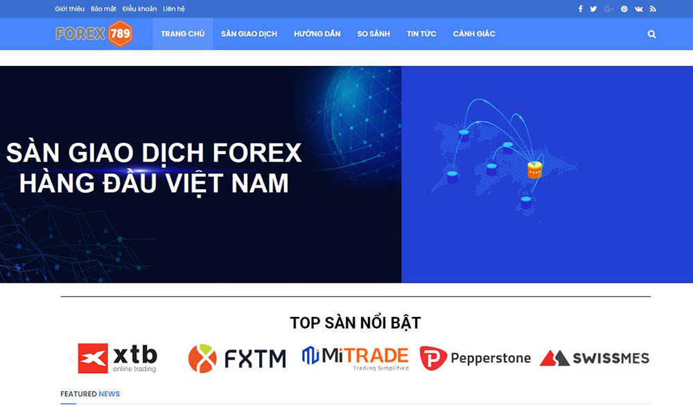 Forex 789 trang web thông tin về sàn Forex được tìm kiếm nhiều nhất hiện nay